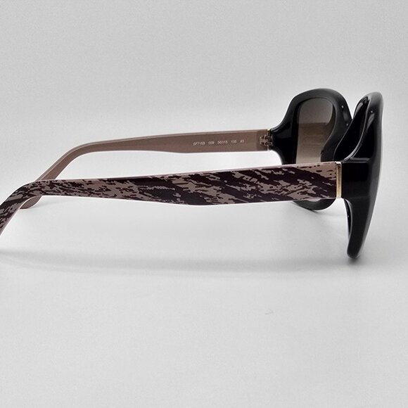 Salvatore Ferragamo SF715S Black Antique Wood Frame Brown Gradient Sunglasses - Picture 6 of 16